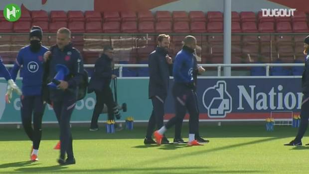Calvert-Lewin and Saka train with England for the first time